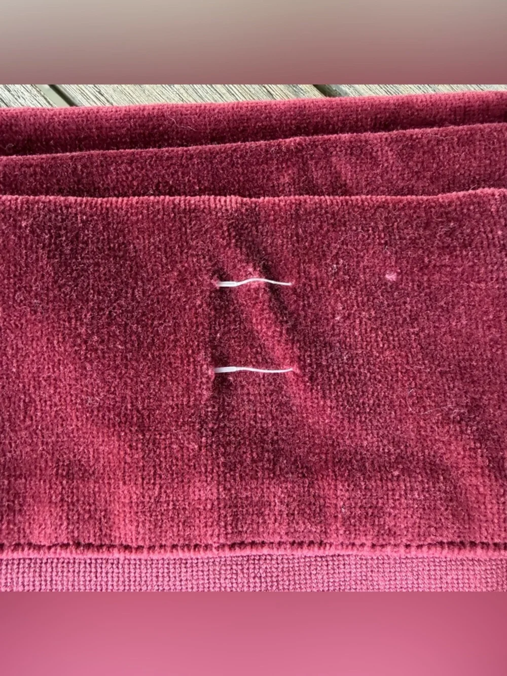 Pottery Barn Velvet Twill Merlot Red Drape Set 48x96 100% Cotton Mexico READ